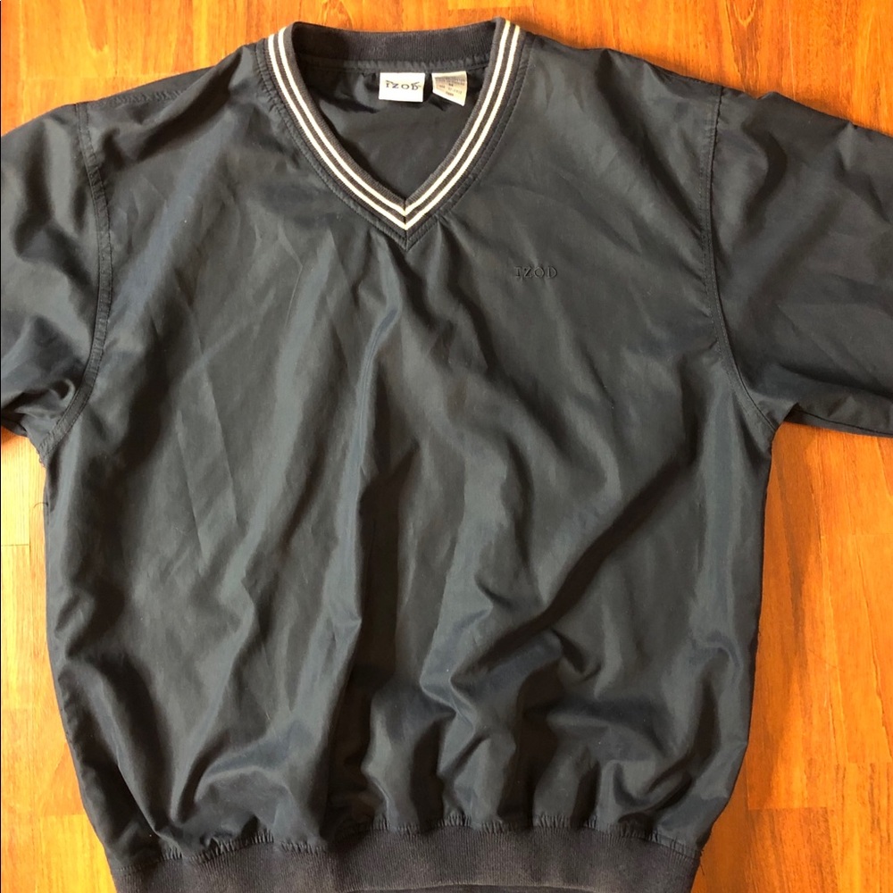 Men’s/Women Navy Blue/Cream IZOD Windbreaker